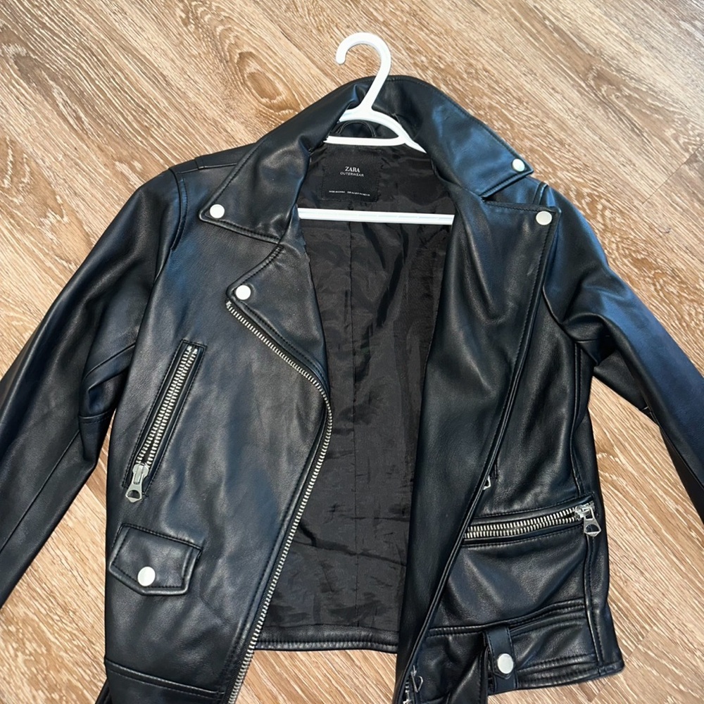 Zara leather jacket - Picture 3 of 6